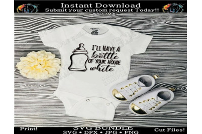 Baby bottle of your house white SVG- Funny Baby Shirt milk - Clip Art,