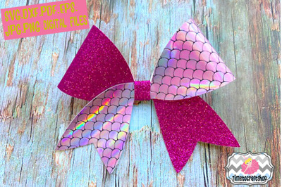 Cheer Bow DIY bow Template. Svg. Dxf. Pdf. Eps. Jpg. Png