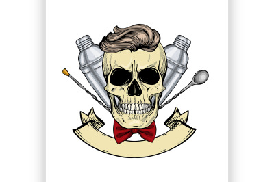 Sketch, barman skull