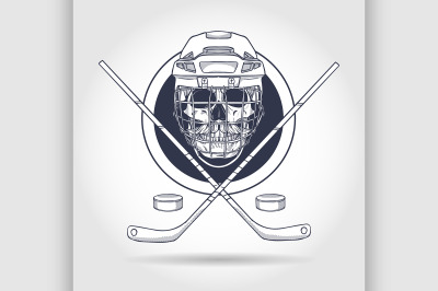 Hockey player skull