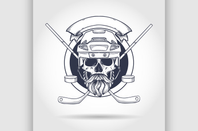 Hockey player skull