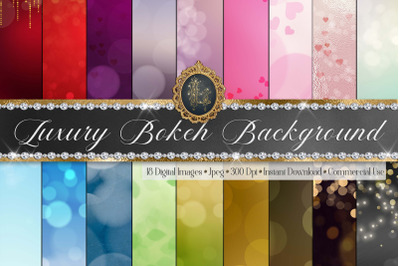 18 Luxury Bokeh Background Digital Images Gold Bokeh Heart