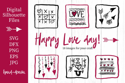 Lovely valentines day set - #1 SVG collection