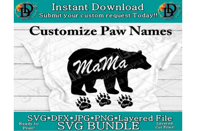 MaMa Bear SVG, bear Cubs svg, Mom svg, Baby Bear, Mom life, Cut File D