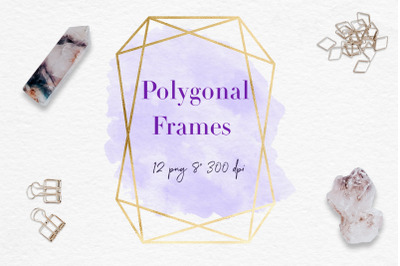 Gold And Watercolor Frames