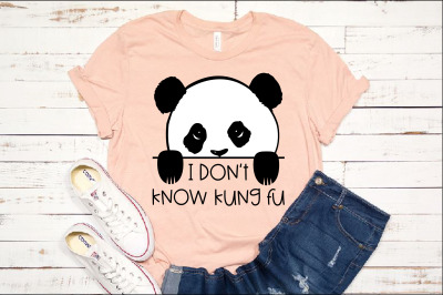 I don&#039;t know kung fu Peeking SVG Peek A Boo SVG bear Peek-a-boo panda