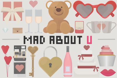 Mad about U - Valentines day set