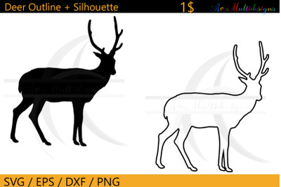 Download Deer Outline Svg Deer Silhouette Outline Free Download 43435 Free Svg Cut Files