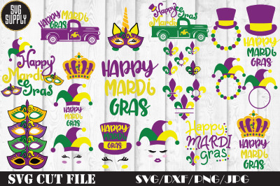 Mardi Gras Bundle SVG Cut File