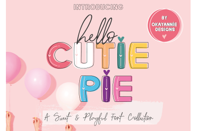 Hello Cutie Pie Font Collection