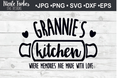 Grannie&#039;s Kitchen Home SVG Cut File