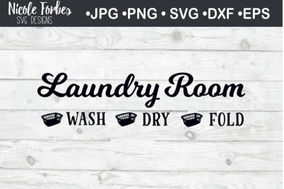 Laundry Room SVG Cut File