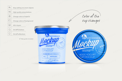 Download Plastic Yogurt Cup Mockup Yellowimages