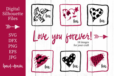 Lovely valentines day set - #2 SVG collection