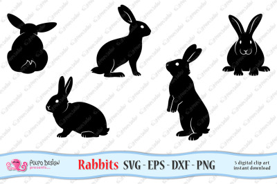 Rabbits SVG