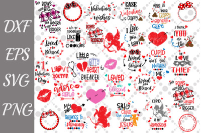 Valentine&#039;s Day Bundle Svg, LOVE SVG BUNDLE, Cupid Svg