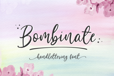 Bombinate // Handlettering Font