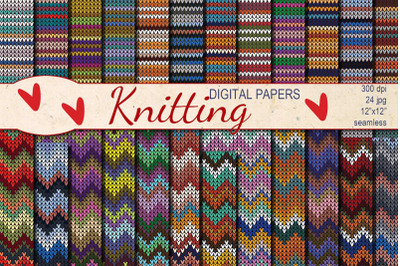 Knitting seamless patterns