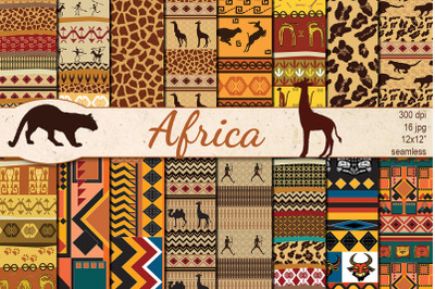 African Ethnic seamless patterns
