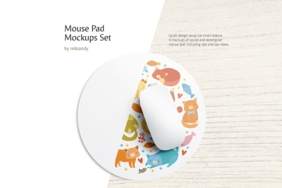 Mouse Pad Mockups Set