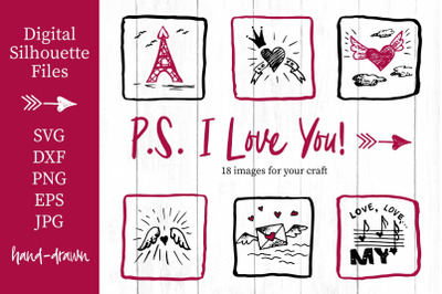 Lovely valentines day set - #5 SVG collection