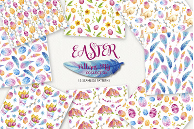 Easter Sealess Patterns - Watercolor Set