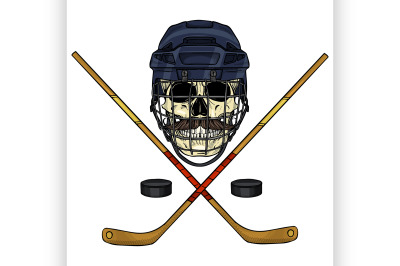 Hockey player skull