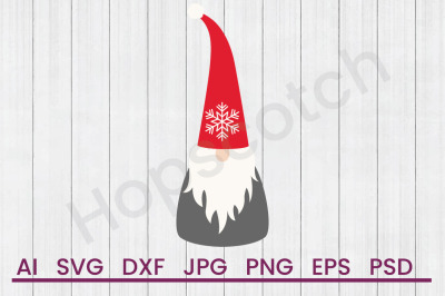 Tomte Scandi Christmas Gnome - SVG File,DXF File