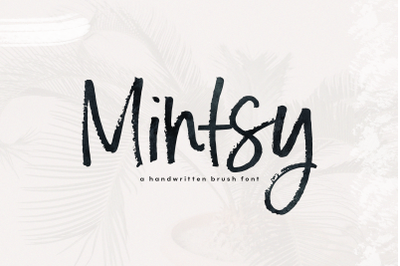 Mintsy - Handwritten Brush Font
