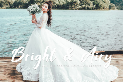 Bright &amp; Airy Mobile and Desktop Lightroom Presets Collections