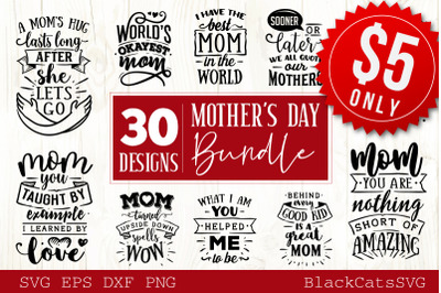 Mother&#039;s Day SVG bundle 30 designs Mother&#039;s Day SVG