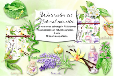 Watercolor set Natural cosmetics
