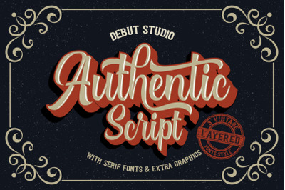 Authentic // Layered Fonts