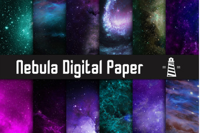 Nebula Backgrounds, Galaxy Digital Paper