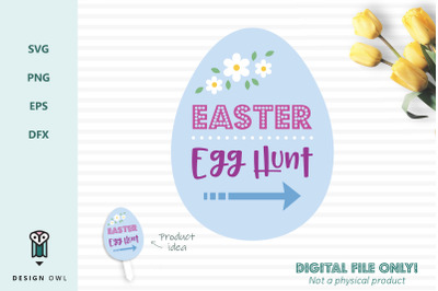 Easter egg hunt sign - SVG file