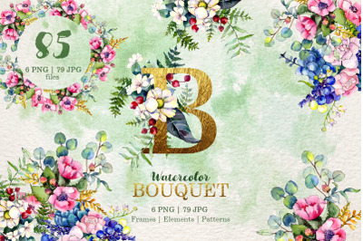 Gorgeous Flower Bouquets Watercolor png