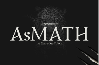 Asmath a Sharp Serif