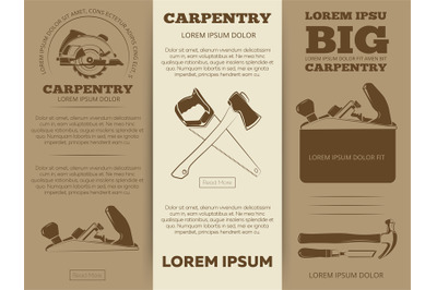 Carpentry tools brochure