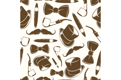 Getlemen seamlss pattern - vintage background