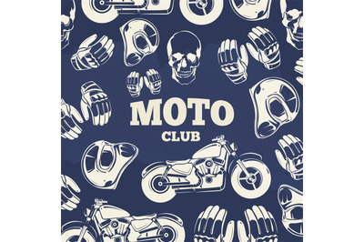 Moto club grunge vintage background