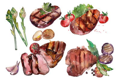 Steak Watercolor png