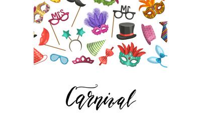 Vector masks and party accessories