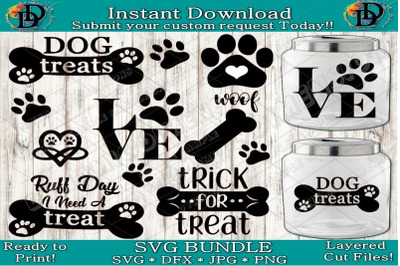 Dog Treat Jar Designs, Dog SVG, Dog Treat SVG, Dog Decal, Dog sticker,
