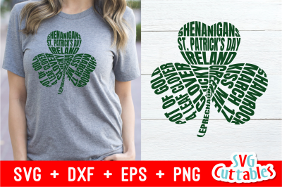 Shamrock Word Art | St. Patrick&amp;&23;039;s Day Cut File