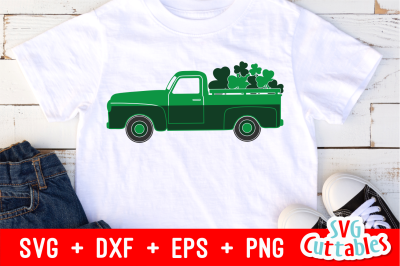 Shamrock Truck | St. Patrick&#039;s Day Cut File