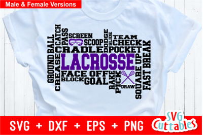 Lacrosse Word Art | Cut File