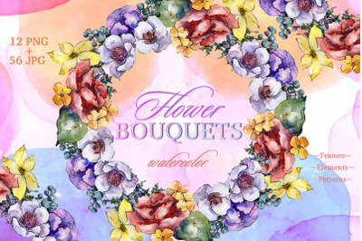 Bouquets Surprise Watercolor png