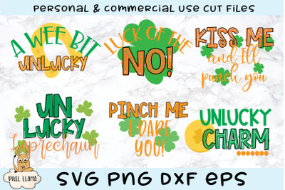 UnLucky St Patricks Bundle SVG Cut Files
