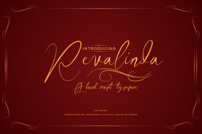 Revalinda script  Beauty font