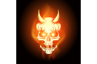 Burning Skull